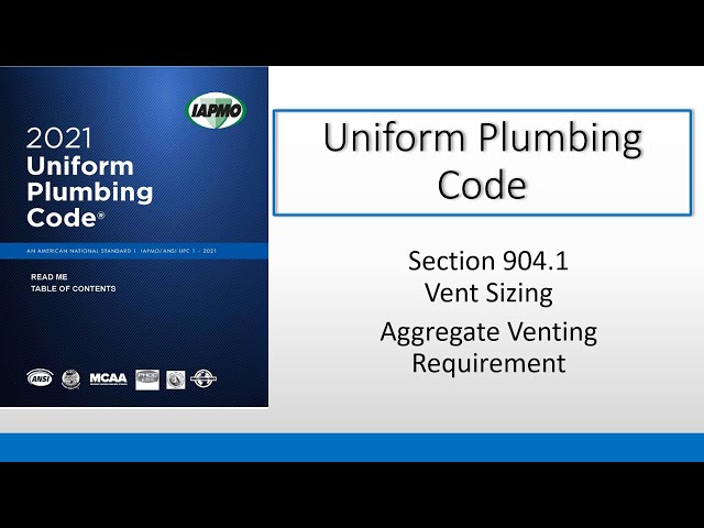 2021 Uniform Plumbing Code