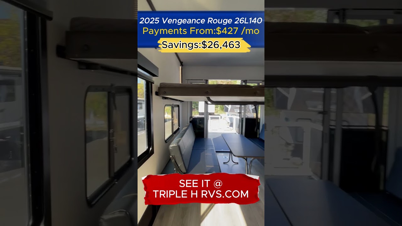 New 2025 Forest River RV Vengeance Rogue Armored 26L140 Toy Hauler