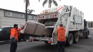 San Diego Rear Loaders Eating Bulk Waste + Greens by trashmonster26 15,058 views 1 year ago 9 minutes, 51 seconds