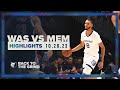 Memphis Grizzlies Vs Washington Wizards Highlights 10 28 23 