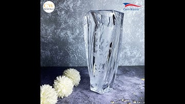 Lọ Hoa Decor Macao Mài Nghệ Thuật Pha Lê Tiệp Bohemia