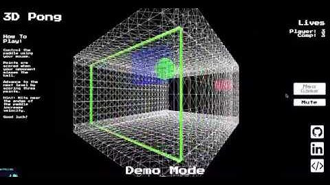 App Academy Student Project — Taylor Wong — 3D Pong