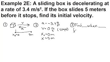 GRCC Physics 125 - Online Lecture - Example 2E