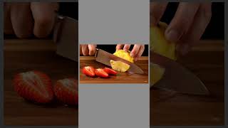 🔪 Ultimate Fruit Cutting ASMR in 8 Seconds | Crunchy & Juicy Knife Sounds 🍓🍍🐉🥒 #asmr #trending screenshot 2