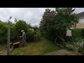 VR180 Insta360 Evo 5.7k Time lapse garden cleanup.