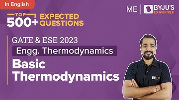 Basic Thermodynamics MCQs | Engineering Thermodynamics | GATE & ESE 2023 Civil Engineering (CE) Exam