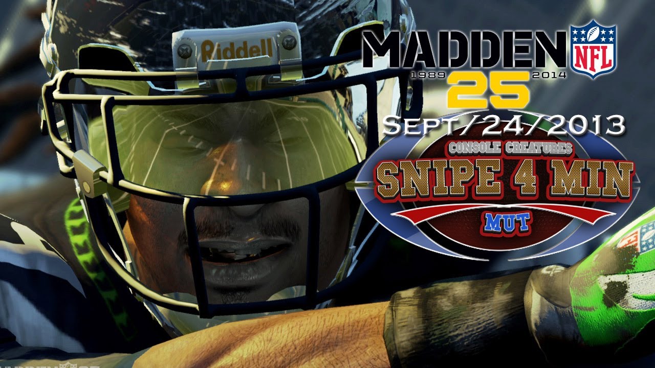 "Madden 25" "Ultimate Team" SNIPE4MIN LIVE STREAM Sept/24/2013 XBOX 360