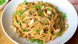 Quick and Easy Peanut Sauce Noodles