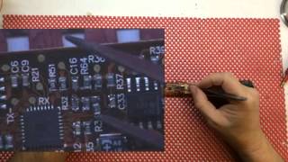Desoldering & soldering miniture 0603 resitors