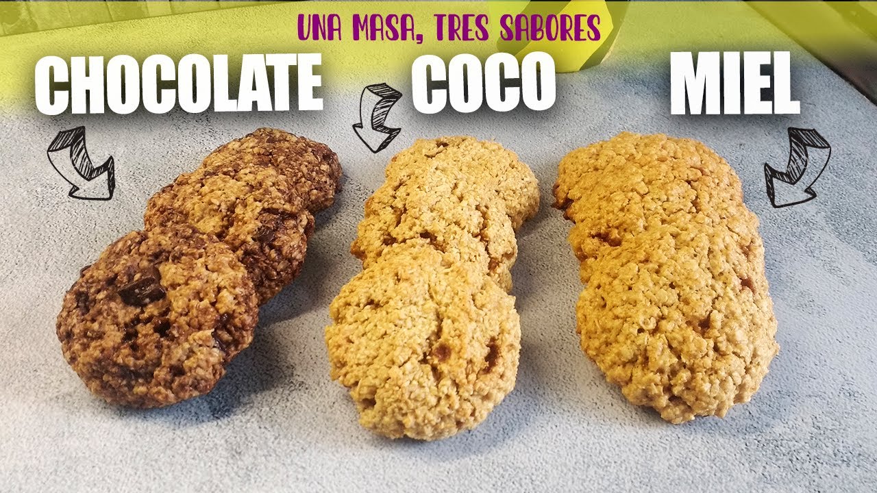 Galletas de avena con diferentes sabores