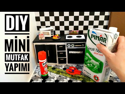 DIY | Mini Mutfak Yapımı | Barbie Mutfak Yapımı