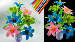 cara membuat bunga hias dari sedotan kreatif | beautiful flower decorations with straws - Durasi: 8.25. 