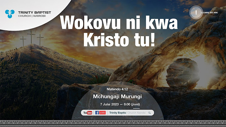 Wokovu ni Kwa Kristu tu! | Matendo 4:12 | Mchungaji Murungi