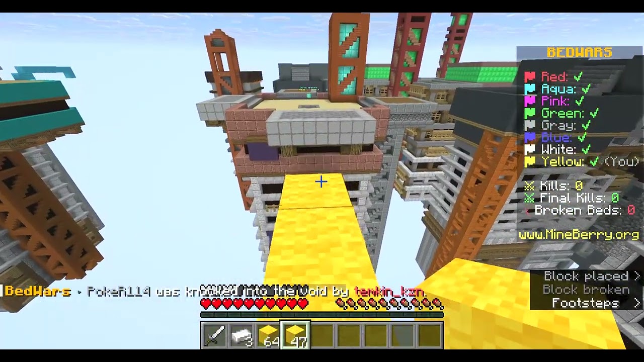 Minecraft going to destroy in bedwars