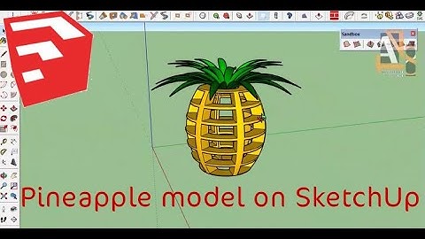 Pineapple shelves model on SketchUp