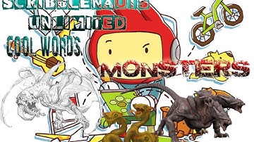 Scribblenauts Unlimited - COOL WORDS - MONSTERS