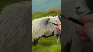Painting a Hyper-Realistic Sheep  #satisfying #art #artlessons