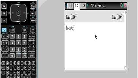 Ti Nspire CAS Tips CRUCIAL TRIG STUFF