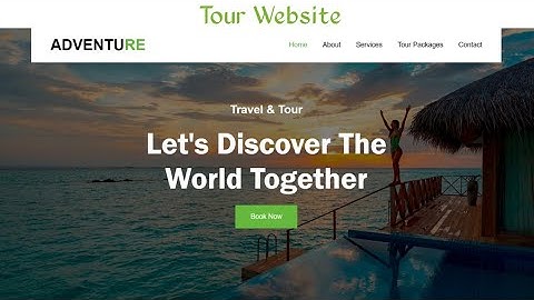 How to Create a Tour & Travel Website Using Only HTML & CSS For Beginners | Hindi Tutorial