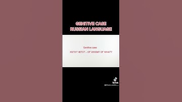 2. Case in Russian Language # #language #video #learnrussian #russian learning #learninglanguages
