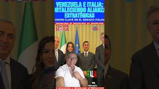Venezuela e Italia ratifican cooperación estratégica desde el Senado italiano