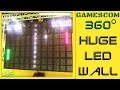 360° Video 4K | Retro games on BIG LED WALL  | GamesCom 2015