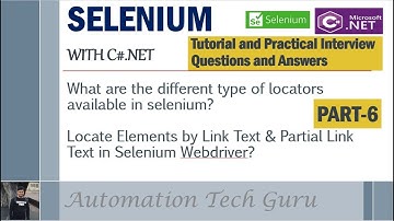 PART 6 | Selenium with C#.NET |Tutorial and Practical Interview Questions and Answers | Live Project