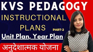 Instructional Plans: Year Plan,Unit plan, Lesson Plan (Part-2)| KVS Pedagogy || Kvs prt #kvspedagogy