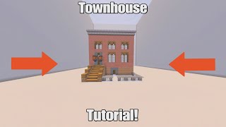 How To Build A Townhouse In Minecraft