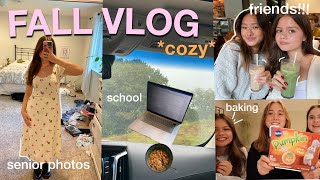 FALL DAYS IN MY LIFE🎃baking, friends, realistic school days + more :)