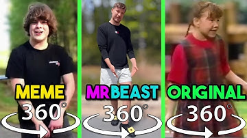 360 VR One Two Buckle My Shoe - MEME VS ORIGINAL VS MR BEAST VERSION