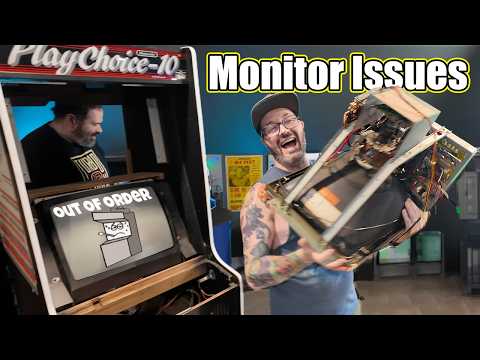 Playchoice 10 Arcade Machine - Vertical Collapse on Monitor... HELP ‼️