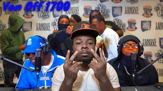 Chicago Rapper Von Off 1700 Drops Hot Freestyle On Famous Animal Tv | REACTION!!