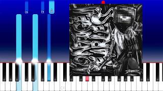 MONTAGEM FEARLESS (Super Slowed) (Piano Tutorial)