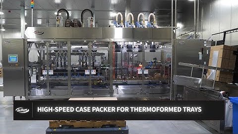 High Speed Case Packer for ThermoFormed Trays