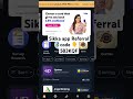 sikka app referral code || sikka app se paise kaise kamaye | #referralbonus #referralcode