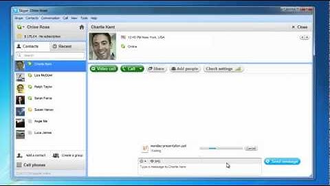 How to send files with Skype - Windows