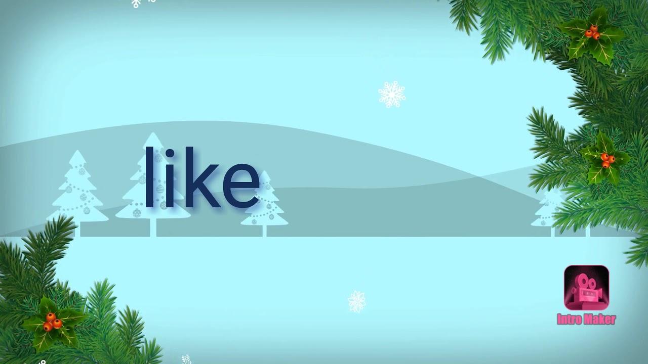 I've now made a new intro hope you like it - YouTube