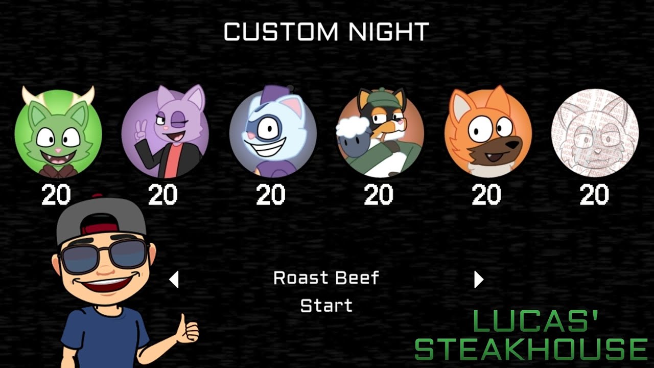 6/20 MODE!!! (ROAST BEEF) | LUCAS' STEAKHOUSE | MODO 6/20 | CUSTOM NIGHT | FNAF FAN GAME 2025 |