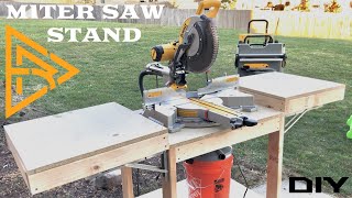 HOW TO MAKE AN EASY MOBILE MITER SAW STAND