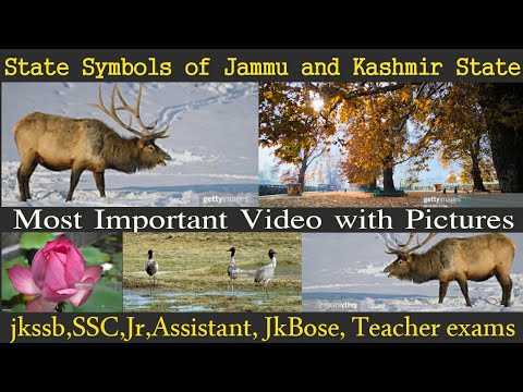 State symbols of jammu and kashmir #Most important lecture for Jkssb, GAD,  jr, asst. teacher exams - YouTube