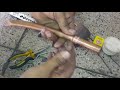 Brazing refrigerant line HVAC copper pope welding