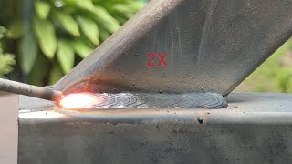 rarely discussed galvanized welding to thin square iron | rare welding tricks and tips