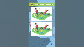 Can You Spot the 3 Differences? 🔍 Only 1% Can!  #shorts #games  #difference #spotthedifference