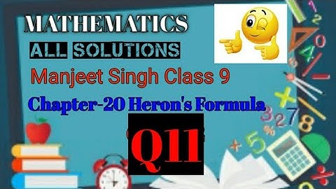Manjeet Singh Class 9 Chapter-20 Heron