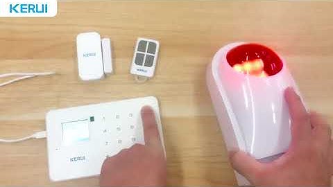 [Host] [Siren] KERUI G18 alarm system pair with J008 wireless siren