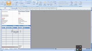 how to make a Purchase Order in excel