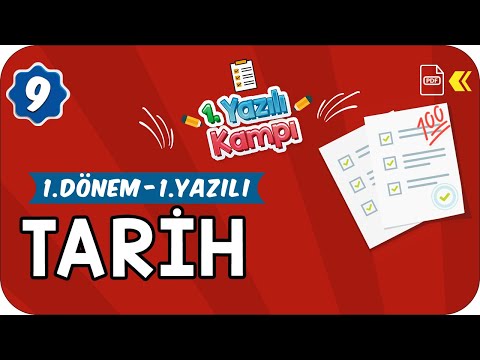 9.Sınıf Tarih | 1.Dönem 1.Yazılıya Hazırlık