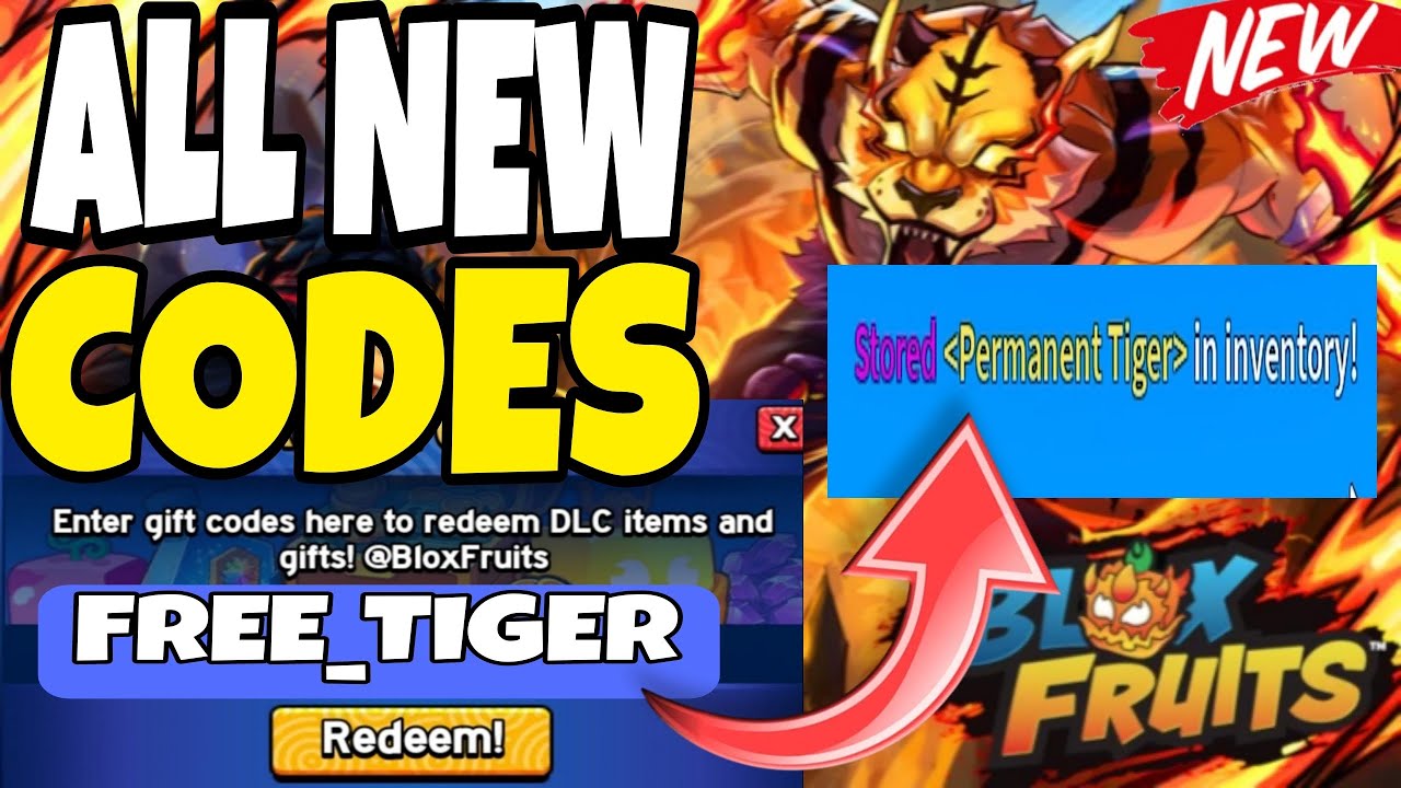 [🎃TIGER🐯] ALL NEW Blox Fruits Codes (November 2025) | Free EXP, Money ...