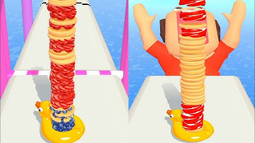 Pancake Run - All Levels GamePlay in Pancake Run Game Android iOS Games - Part 3 MarsGaming